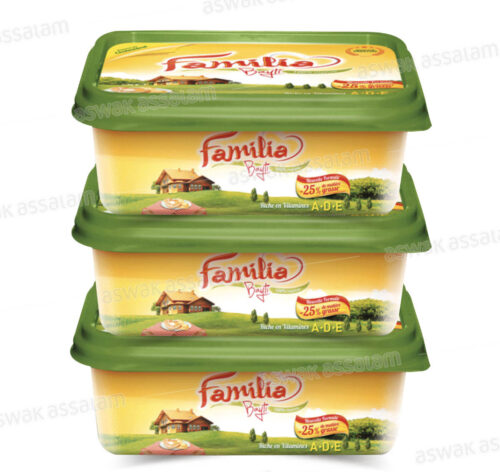 LOT DE 3 MARGARINES VEGETALES 200G FAMILIA (2 ACHETES = 1 GRATUIT)