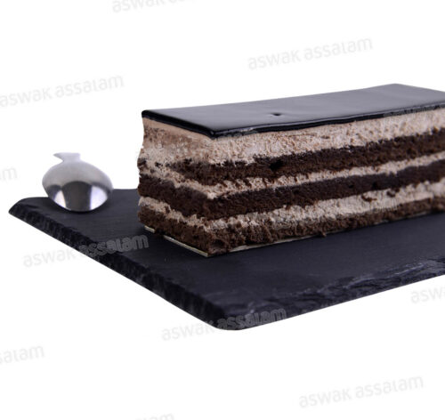 LOT DE 2 GATEAUX EN TRANCHE AU CHOCOLAT