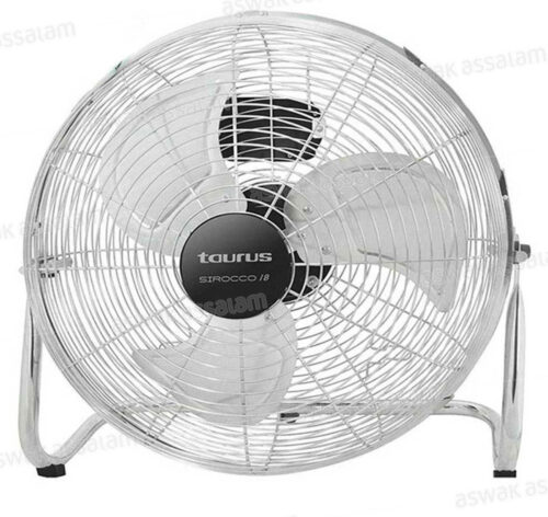 VENTILATEUR EN ACIER 130W INOXYDABLE 3 VITESSES 50CM SIROCCO TAURUS
