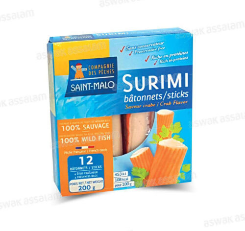 BATONNETS DE SURIMI SAVEUR CRABE 200G SAINT-MALO