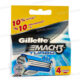 LAMES DE RASOIR MACH3 TURBO 4 UNITES GILLETTE