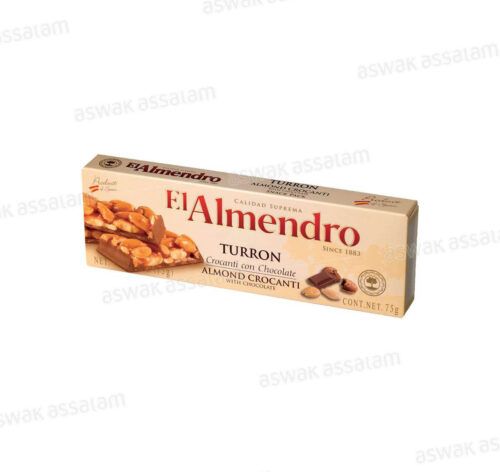 NOUGAT AMANDE CHOCOLAT 75G TURRON EL ALMENDRO