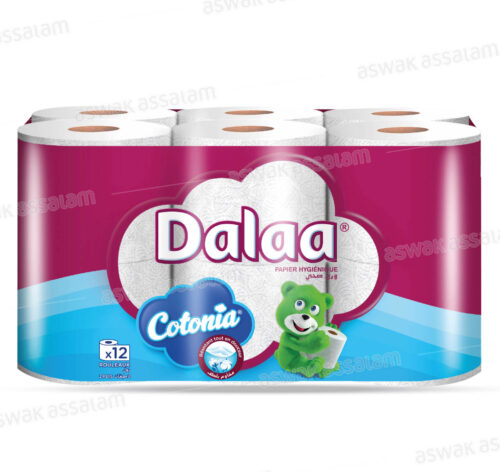 12 ROULEAUX PAPIER HYGIENIQUE 2 PLIS DALAA
