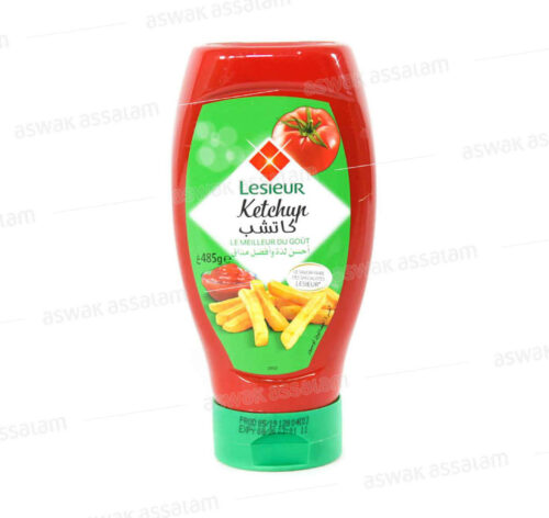 KETCHUP SQUEESE TOP DOWN 485G LESIEUR