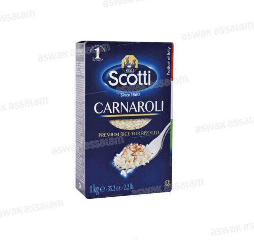 RIZ POUR RISOTTO CARNAROLI 1KG SCOTTI