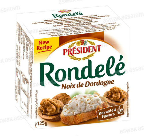 FROMAGE A TARTINER NOIX 125G RONDELE PRESIDENT