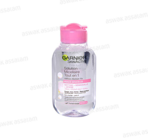 SOLUTION MICELLAIRE TOUT EN 1 PEAUX SENSIBLES FORMAT VOYAGE 100ML GARNIER