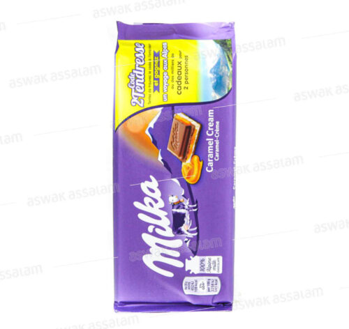 CHOCOLAT TABLETTE CARAMEL CREME 100G MILKA
