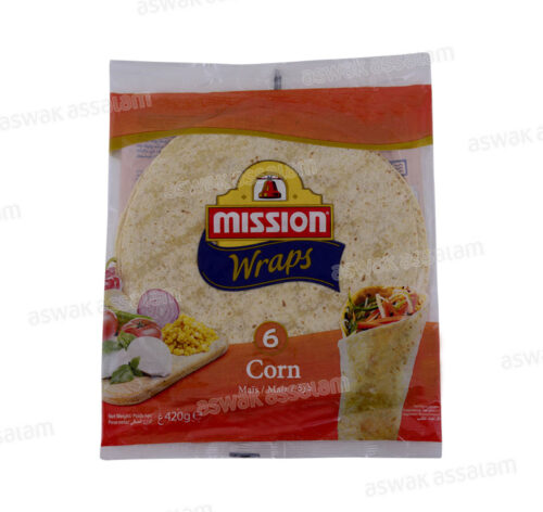 WRAPS CORN 25CM 6 UNITES MISSION