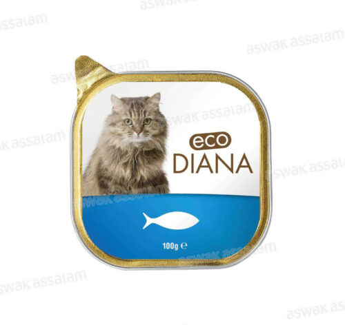 PATE POISSON EN BARQUETTE POUR CHAT 100G ECO DIANA