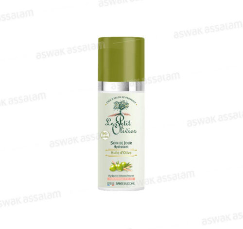 SOIN DE JOUR HYDRATANT HUILE D’OLIVE PEAUX NORMALES A SECHES LE PETIT OLIVIER