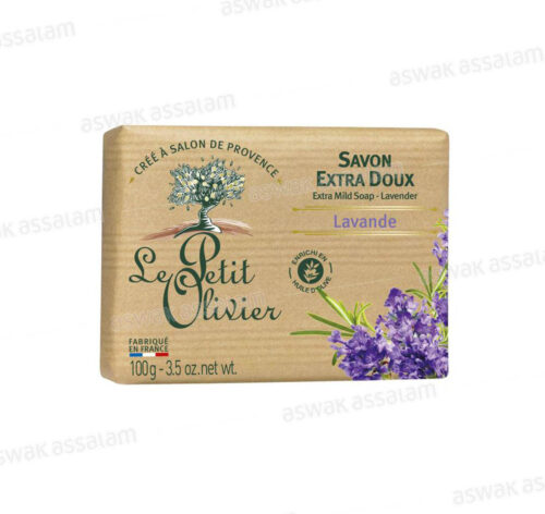 SAVON EXTRA DOUX LAVANDE 100G LE PETIT OLIVIER