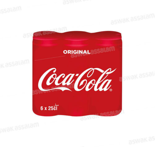 COCA-COLA CANNETTE SLIM PACK 6*25CL