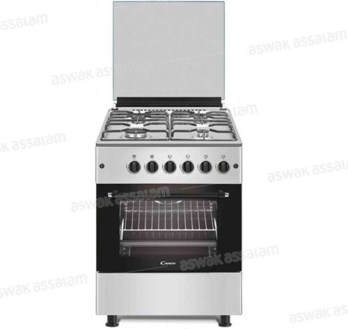 CUISINIERE A GAZ 4 FEUX 60CM INOX CGG66SGX15 CANDY