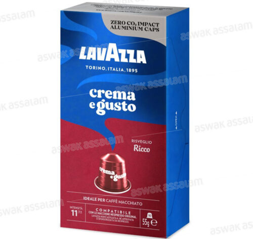 CAFE CREMA E GUSTO INTENSITE 11 BOITE 10 CAPSULES LAVAZZA