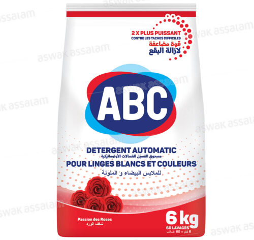 LESSIVE MACHINE ROSE PASSION 6KG ABC