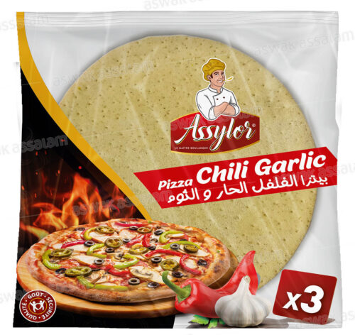 PATE A PIZZA A L’AIL ET CHILI 3 UNITES 390G ASSYLOR