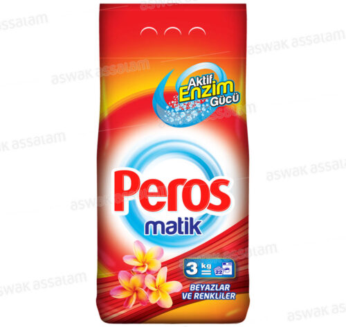 LESSIVE MACHINE BLANC ET COULEURS 3KG PEROS