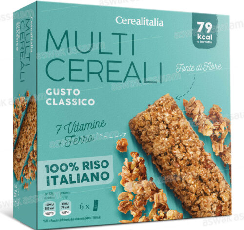 BARRE MULTI-CEREALES GOUT CLASSIQUE 6*21G CEREALITALIA