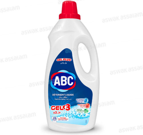 LESSIVE LIQUIDE GEL PLUS FRAICHEUR ALPINE 1,8L ABC