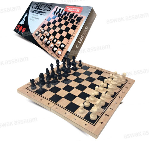 JEU DECHECS PORTABLE EN BOIS 30*15CM