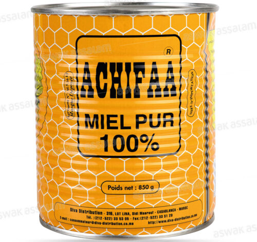 MIEL PUR MULTIFLEURS BOITE METALLIQUE 850G ACHIFAA