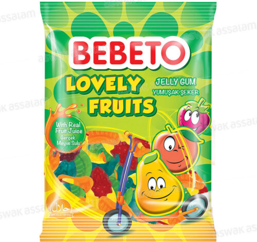 GOMMES LOVELY FRUITS 100G BEBETO