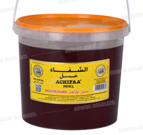 MIEL MULTIFLEURS SEAU PLASTIQUE 4,5KG ACHIFAA