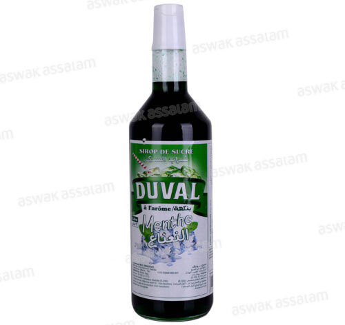SIROP DE SUCRE AROME MENTHE 1L DUVAL