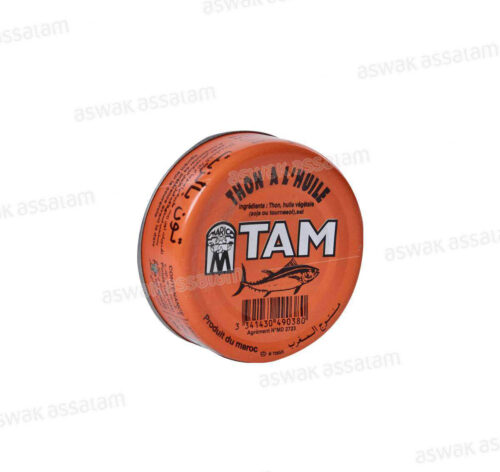 THON ENTIER A L’HUILE VEGETALE 85G TAM