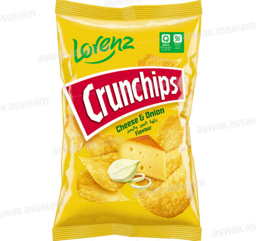 CRUNCHIPS CHEESE & OIGNON 100G LORENZ