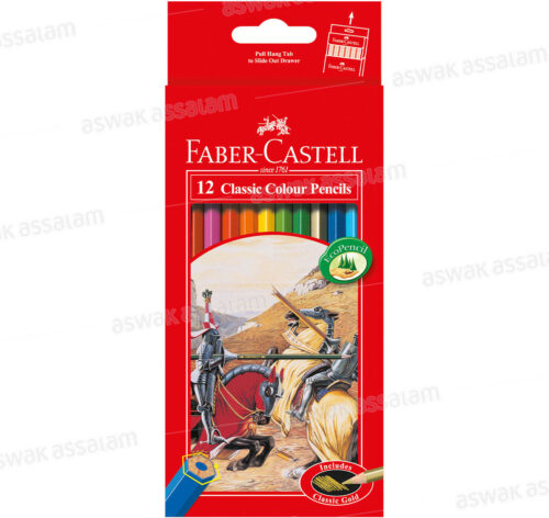 12 CRAYONS DE COULEUR FABER-CASTELL