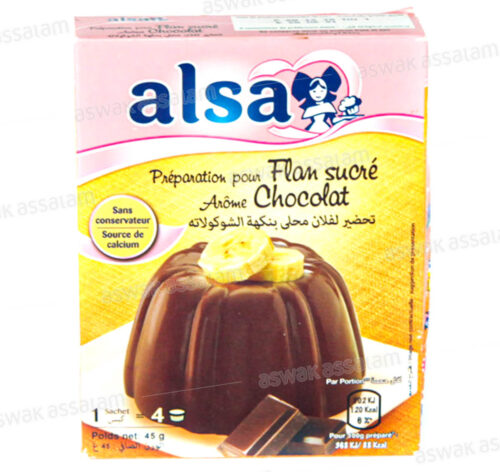 FLAN SUCRE CHOCOLAT ALSA