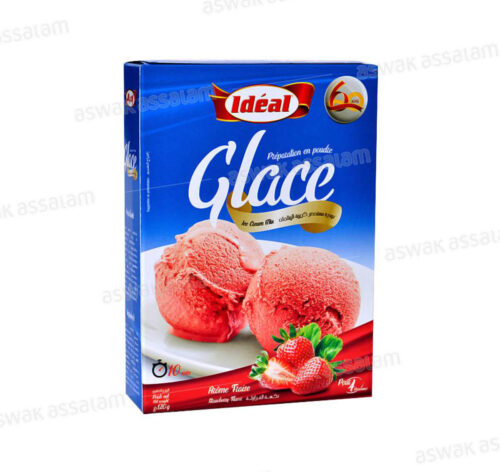 PREPARATION CREME GLACEE FRAISE 120G IDEAL