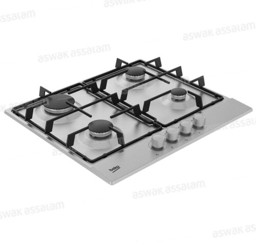 PLAQUE DE CUISSON ENCASTRABLE 4 FEUX 60CM INOX HIAG64223SX BEKO