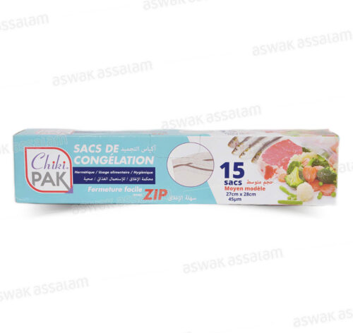 15 SACS DE CONGELATION 25*30CM CHIKIPAK