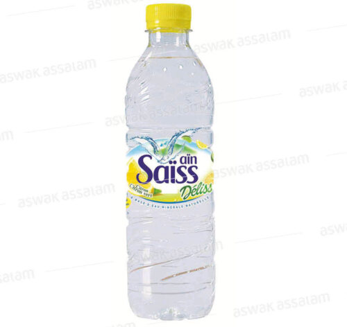 EAU MINERALE NATURELLE CITRON VERT 50CL AIN SAISS
