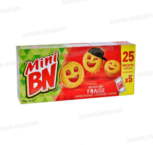 BISCUITS A LA FRAISE 175G MINI BN