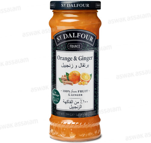 CONFITURE ORANGE ET GINGEMBRE SANS SUCRE 284G ST DALFOUR
