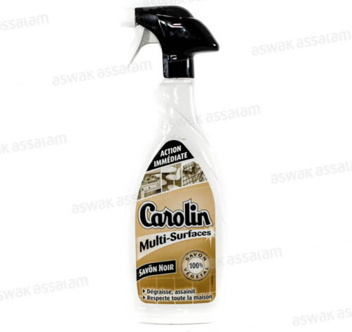 DEGRAISSANT MULTI-SURFACES AU SAVON NOIR PISTOLET 650ML CAROLIN