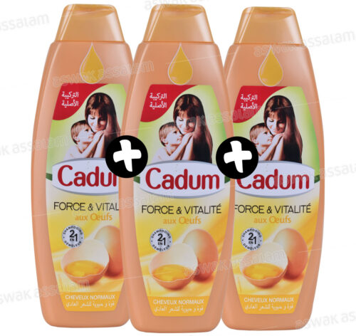 LOT DE 3 SHAMPOOINGS 190ML CADUM ( 2 ACHETES = 1 GRATUIT)