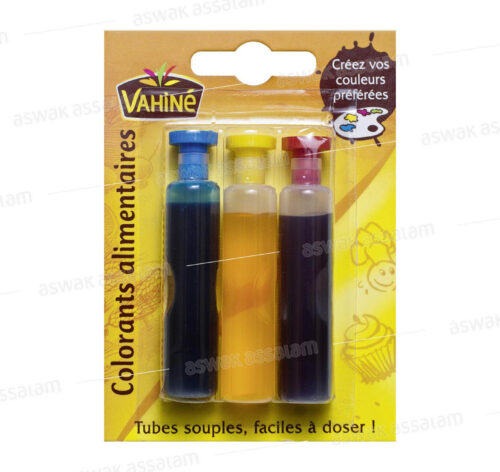COLORANTS ALIMENTAIRES 3 PIECES VAHINE