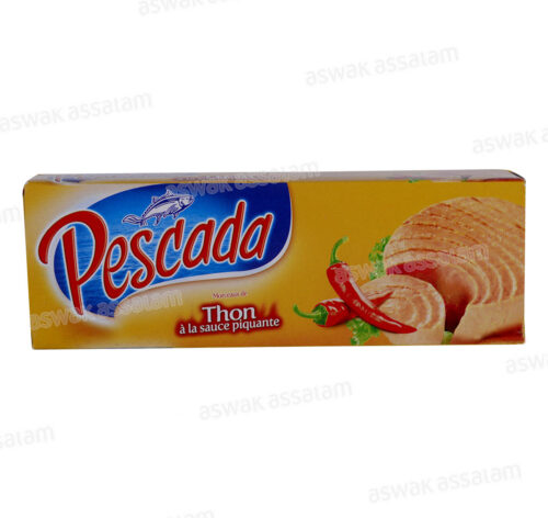 THON ENTIER A LA SAUCE PIQUANTE 3*80G PESCADA
