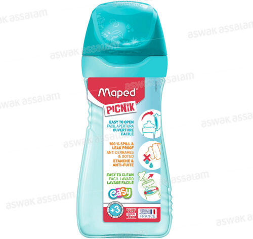 GOURDE 430ML TURQUOISE MAPED PICNIK