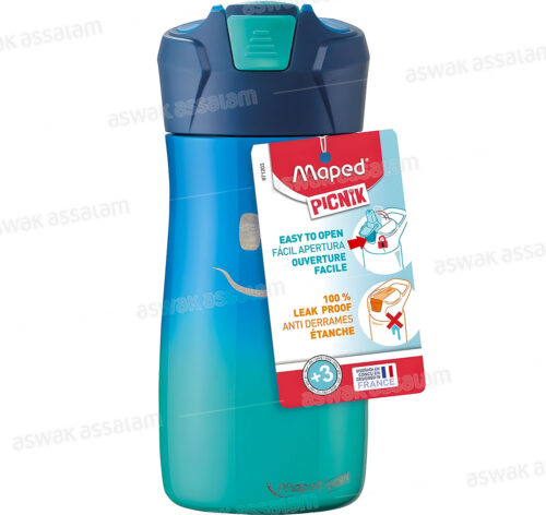 GOURDE INOX 430ML BLEUE MAPED PICNIK