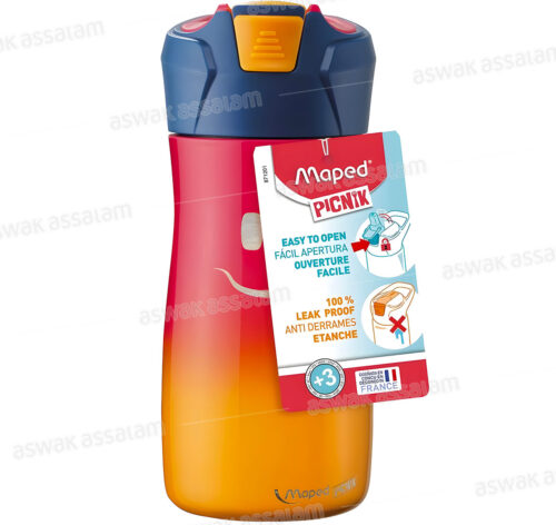 GOURDE EN INOX 430ML ROSE MAPED PICNIK