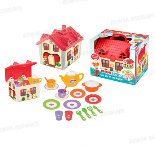 MAISON DE THE AVEC ACCESSOIRES POUR ENFANT