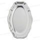 PLAT DE PRESENTATION EN INOX 35*20CM