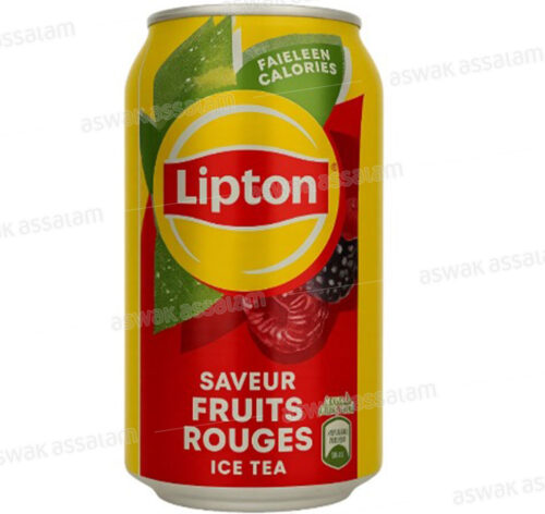 ICE TEA FRUITS ROUGES CANETTE 33CL LIPTON