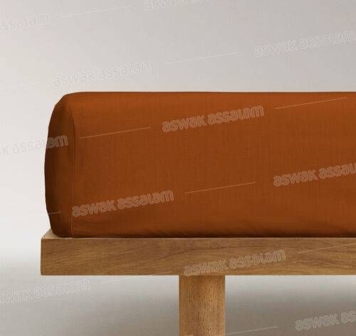 DRAP-HOUSSE MARRON 90X200cm